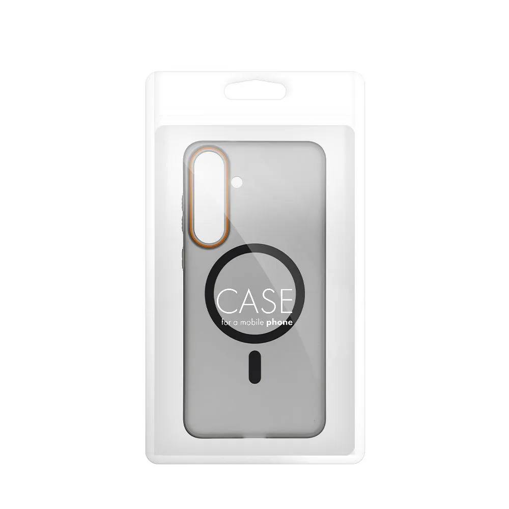 Case for Samsung S26 Go Orange compatible with MagSafe black - Image 5