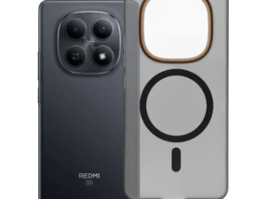 Case for Xiaomi Redmi Note 15 PRO 4G Go Orange compatible with MagSafe black