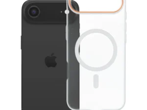 Case for iPhone 17 AIR Go Orange compatible with MagSafe transparent