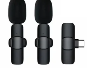 Wireless lavalier microphone Type C double (2 in set) K1 black