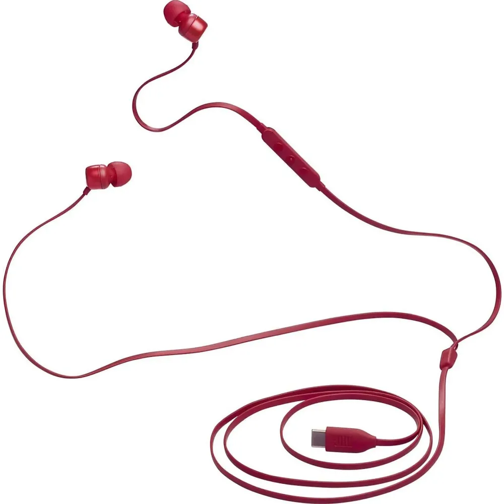 Wire earphones USB C JBL Tune 310C red - Image 6