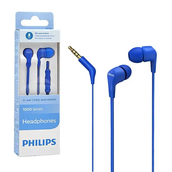 Wire earphones Jack 3,5 mm Philips TTAE1105BL blue - Image 5