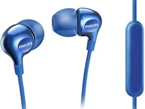 Wired earphones with microphone jack 3,5mm PHILIPS SHE3705BL blue