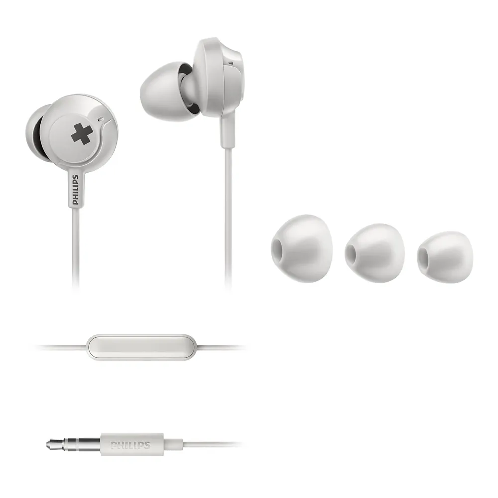 Wired earphones jack 3,5mm PHILIPS SHE4305WT białe - Image 3