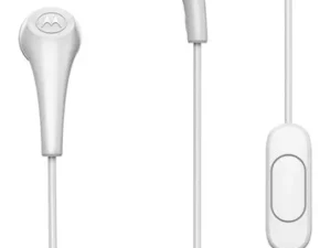 Wired earphones jack with mircophone 3,5mm MOTOROLA Ear Buds 2-S white