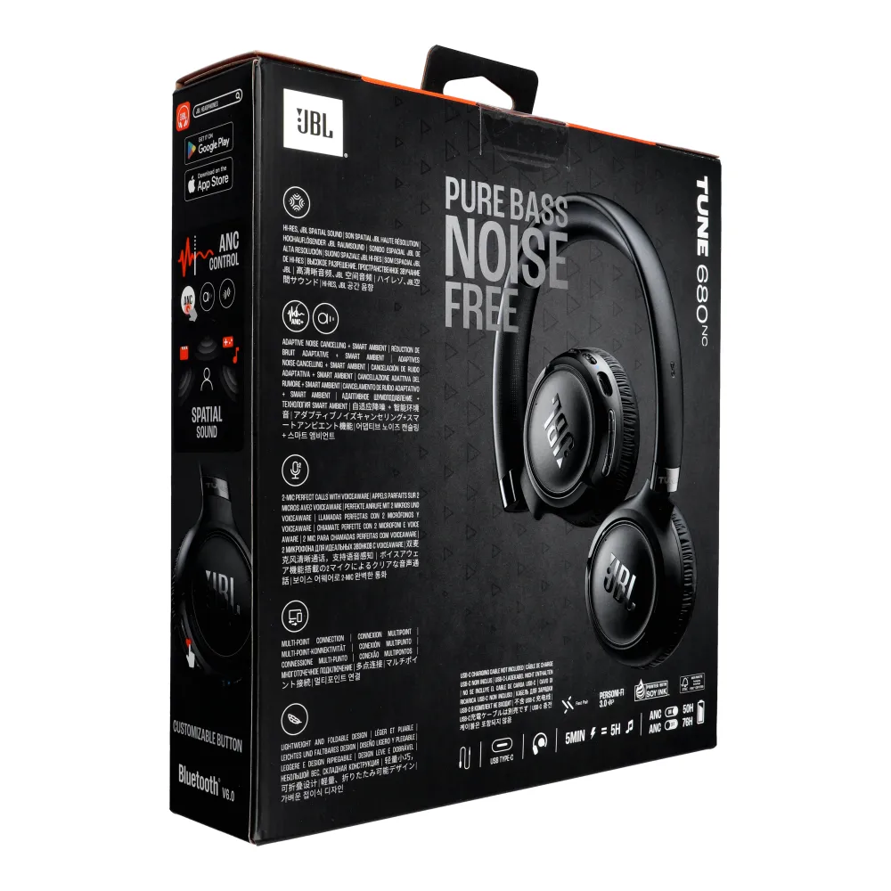 Wireless headphones JBL Tune 680NC black - Image 5