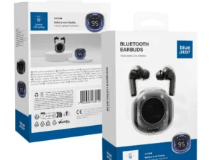 BLUE STAR AirCrystal TX1 TWS vezeték nélküli fülhallgató, fekete