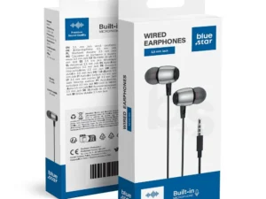 Vezetékes fülhallgató, 3,5 mm-es csatlakozó, Blue Star M09, 1,2 m, fekete