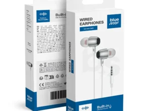 Vezetékes fülhallgató Jack 3,5 mm Blue Star M09 1,2 m fehér