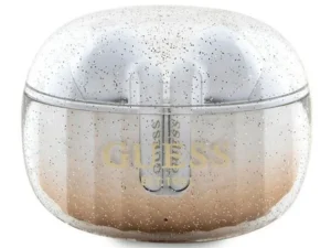Wireless earphones Guess TWS + docking station GUTWSHDGKEED (Glitter gradient) gold