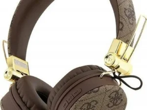 Wireless headphones Guess Metal Logo GUBH704GEMW brown