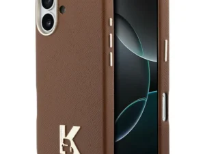 KARL LAGERFELD case for IPHONE 17 compatible with MagSafe KLHMP17S5PGFKHGW (Karl Head Logo) brown
