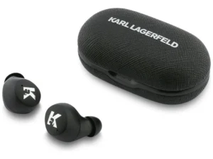 Wireless earphones ENC KARL LAGERFELD Saffiano Logo KF003013 black