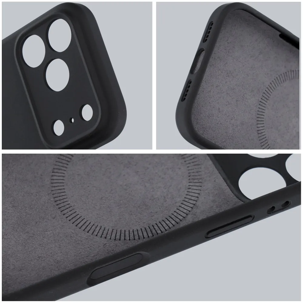 Case for iPhone 15 PRO MAX Forcell F-Protect Rubber Premium compatible with MagSafe black - Image 2