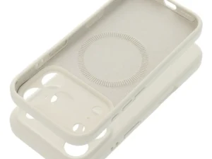 Case for iPhone 17 Pro / 18 Pro (low camera edge) Forcell F-Protect Rubber Premium compatible with MagSafe antique white