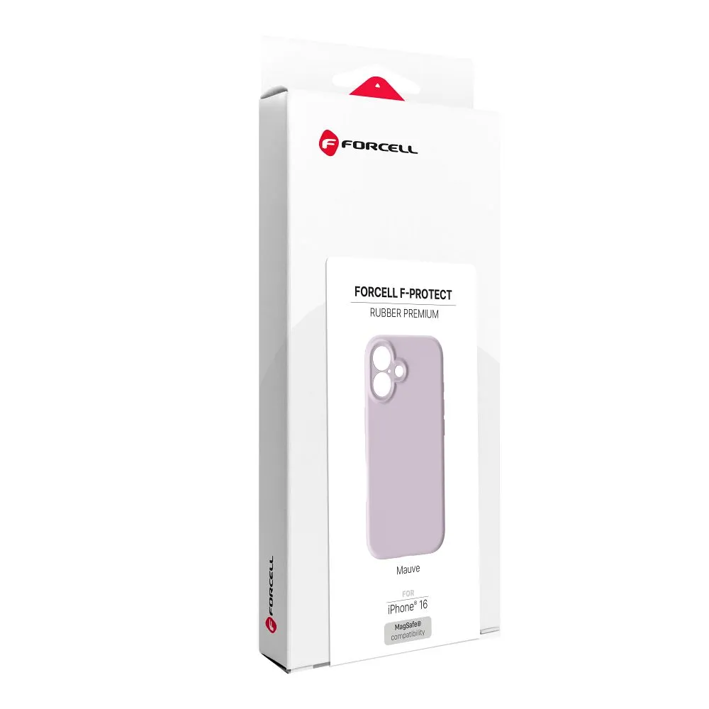 Case for iPhone 16 Forcell F-Protect Rubber Premium compatible with MagSafe mauve - Image 2
