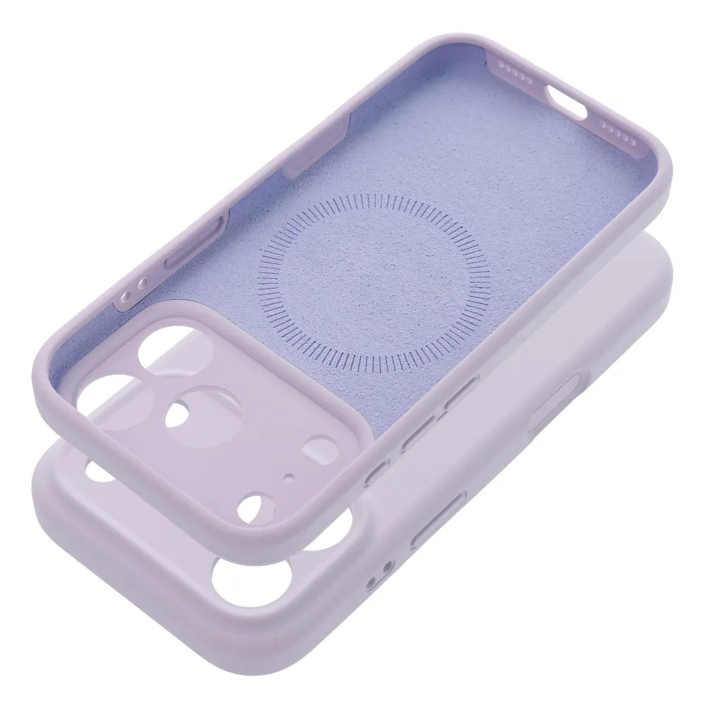 Case for iPhone 15 Forcell F-Protect Rubber Premium compatible with MagSafe mauve - Image 4