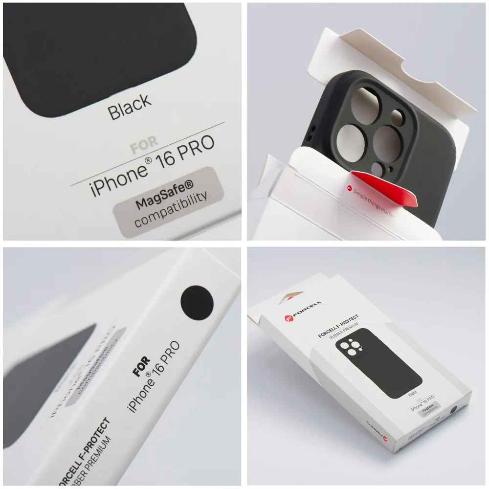 Case for iPhone 17 Forcell F-Protect Rubber Premium compatible with MagSafe black - Image 7