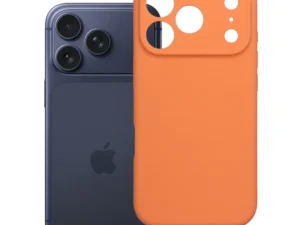 Case for iPhone 17 Pro / 18 Pro (low camera edge) Forcell F-Protect Rubber Premium compatible with MagSafe orange
