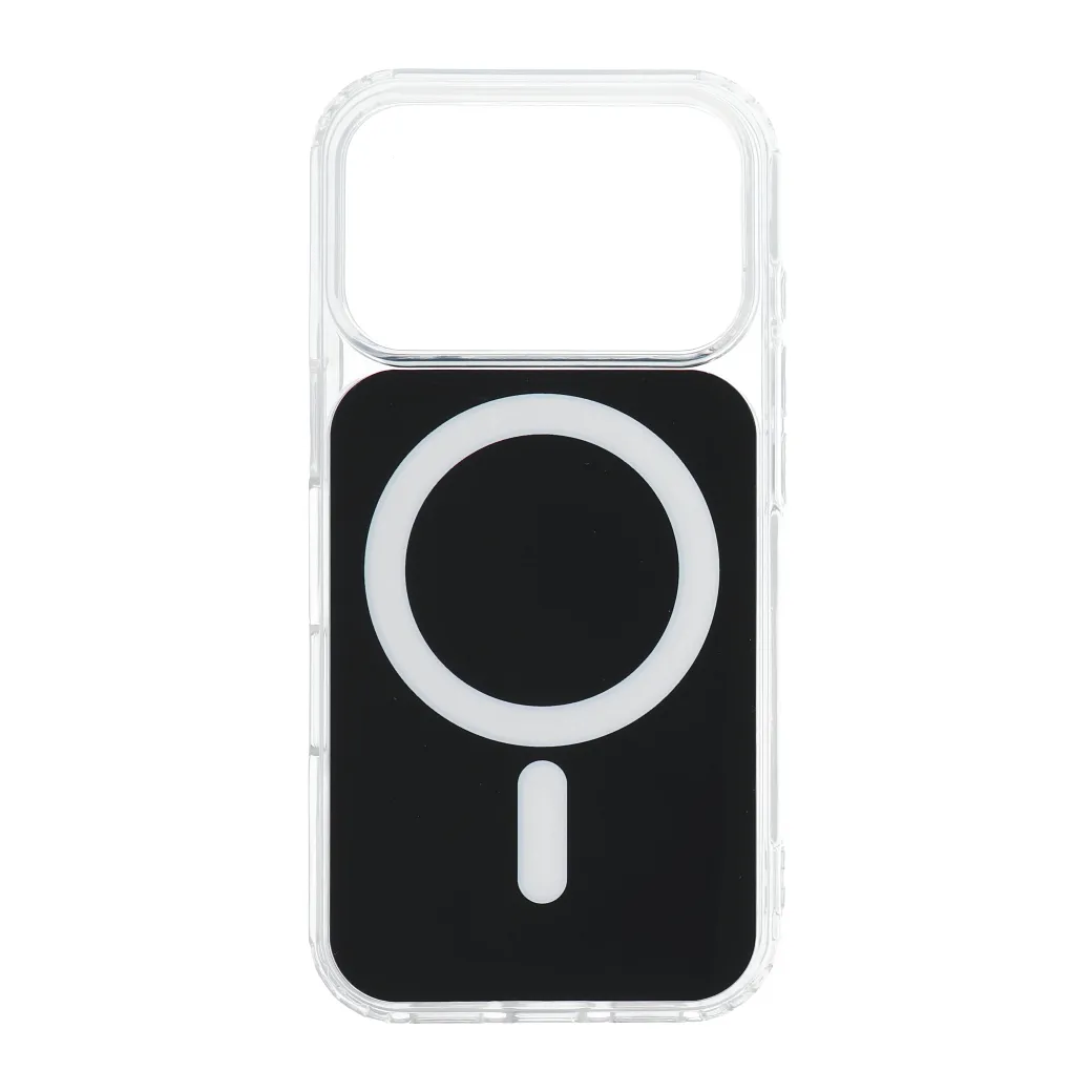 Case for iPhone 18 Pro Max / 17 Pro Max Clear Fusion Mag Cover compatible with MagSafe black - 4. kép