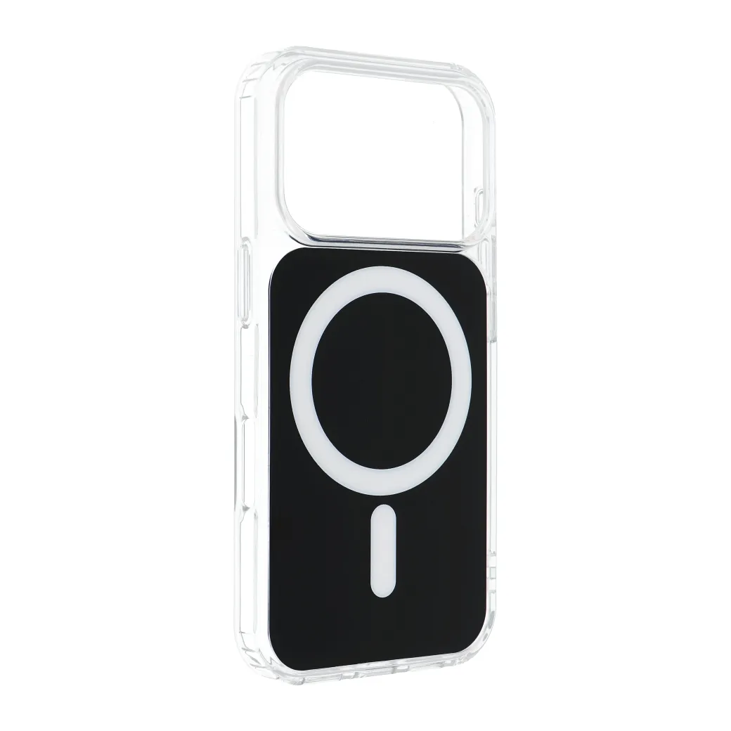 Case for iPhone 18 Pro Max / 17 Pro Max Clear Fusion Mag Cover compatible with MagSafe black - 5. kép