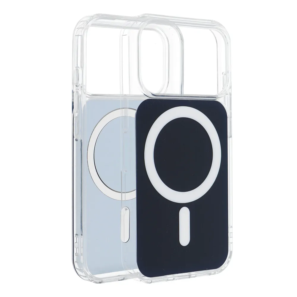 Case for iPhone 17 Clear Fusion Mag Cover compatible with MagSafe navy blue - 6. kép