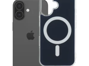 Case for iPhone 16 Clear Fusion Mag Cover compatible with MagSafe navy blue