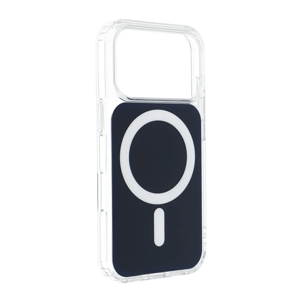 Case for iPhone 15 Clear Fusion Mag Cover compatible with MagSafe navy blue - 3. kép