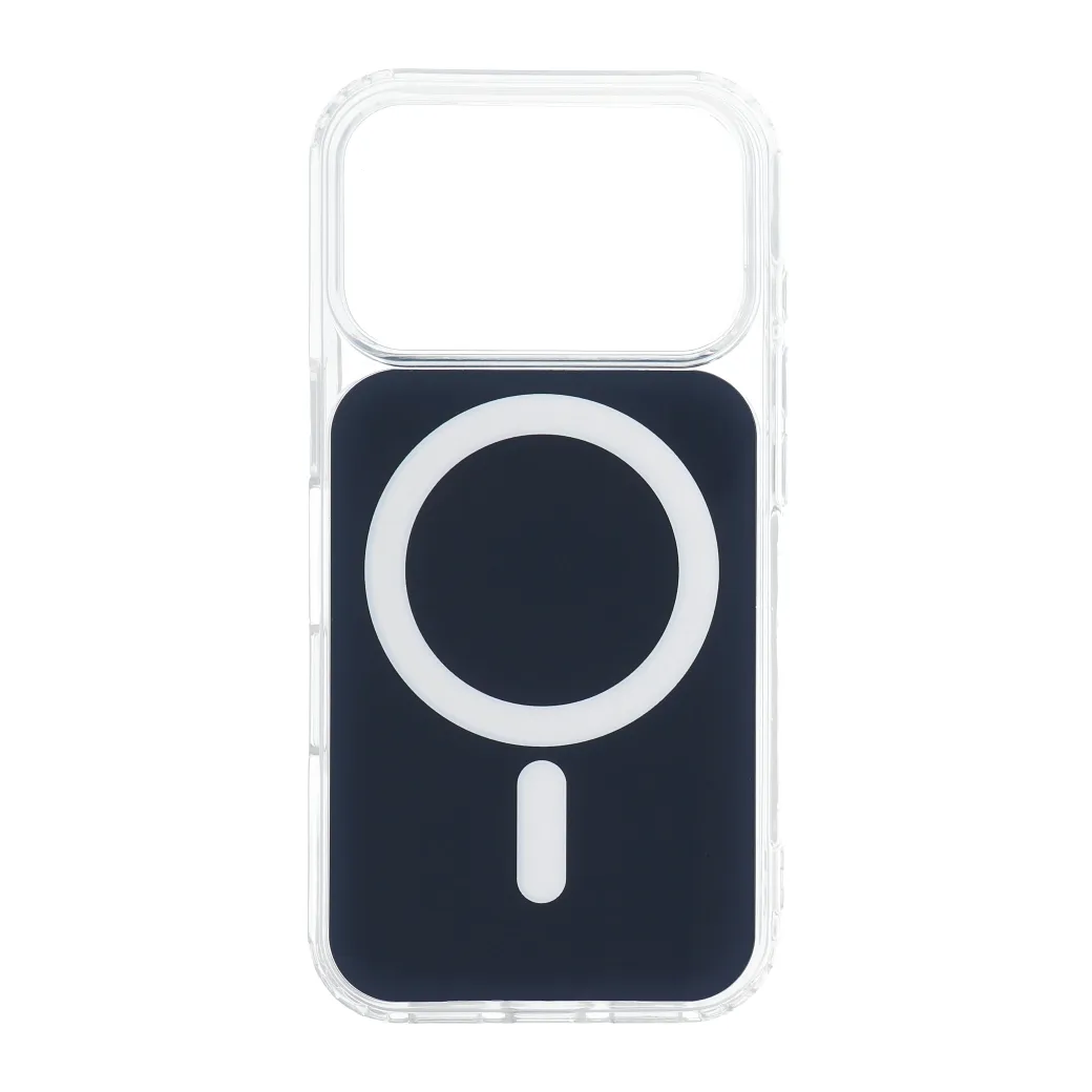 Case for iPhone 15 Clear Fusion Mag Cover compatible with MagSafe navy blue - 7. kép