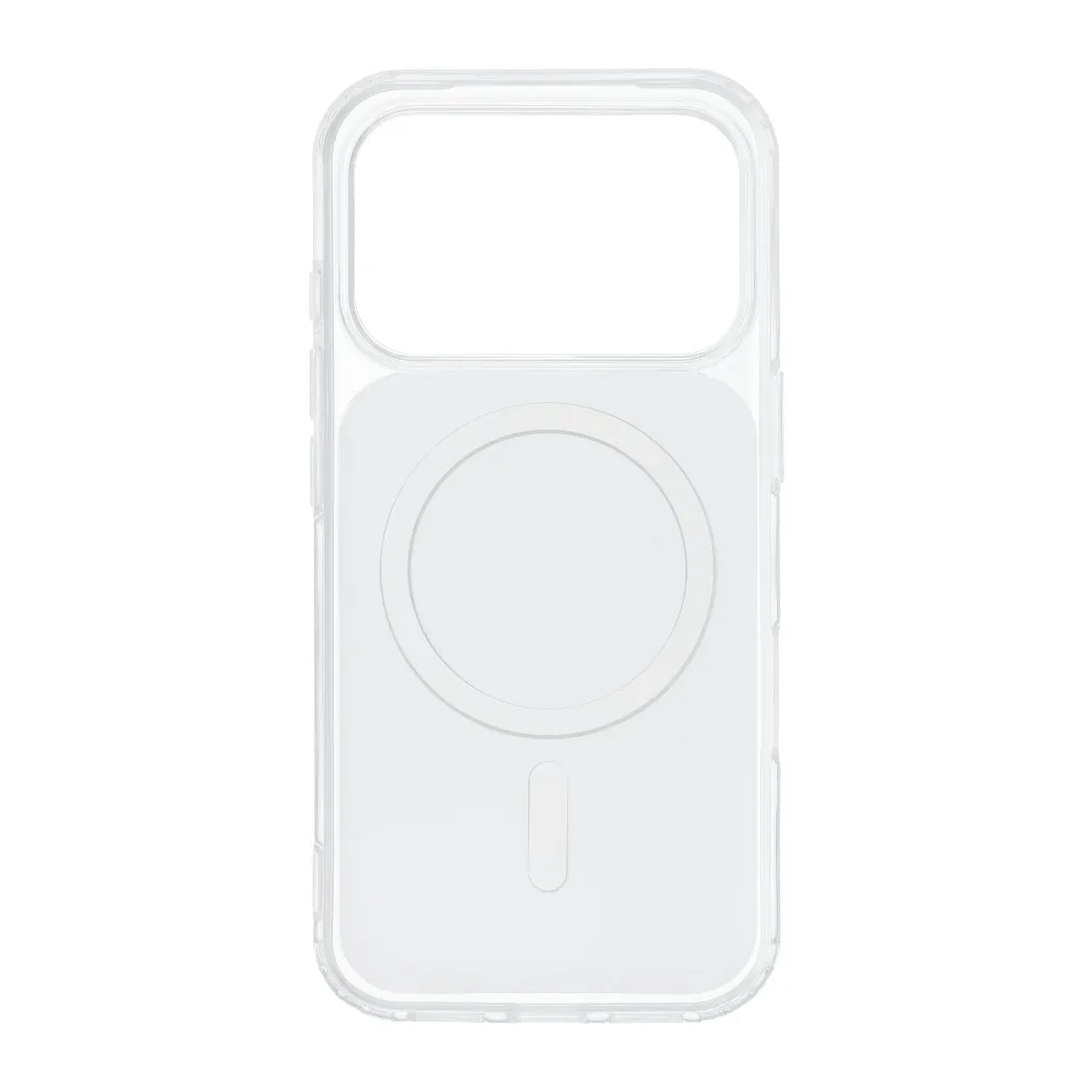 Case for iPhone 15 PRO MAX Clear Fusion Mag Cover compatible with MagSafe white - 2. kép