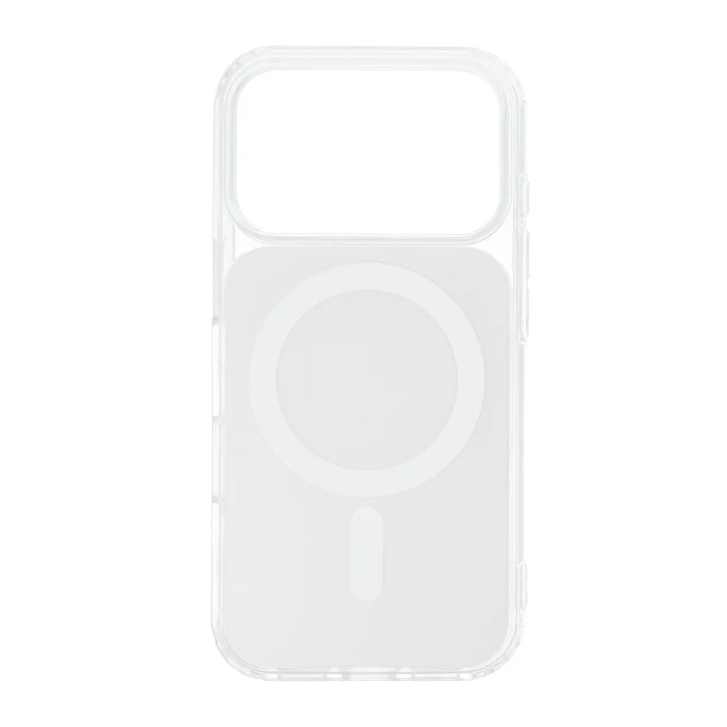 Case for iPhone 15 PRO MAX Clear Fusion Mag Cover compatible with MagSafe white - 7. kép