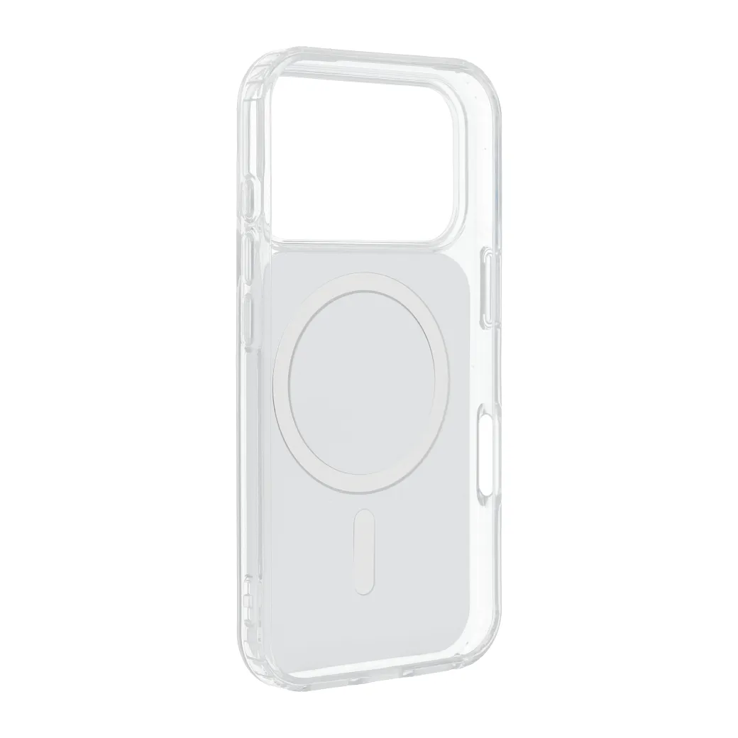 Case for iPhone 15 PRO MAX Clear Fusion Mag Cover compatible with MagSafe white - 4. kép