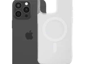 Case for iPhone 15 PRO MAX Clear Fusion Mag Cover compatible with MagSafe white