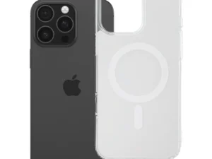 Case for iPhone 16 PRO MAX Clear Fusion Mag Cover compatible with MagSafe white