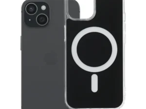 Case for iPhone 15 Clear Fusion Mag Cover compatible with MagSafe black