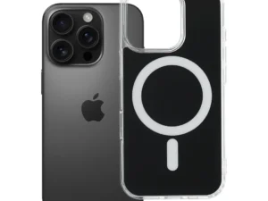Case for iPhone 16 PRO Clear Fusion Mag Cover compatible with MagSafe black