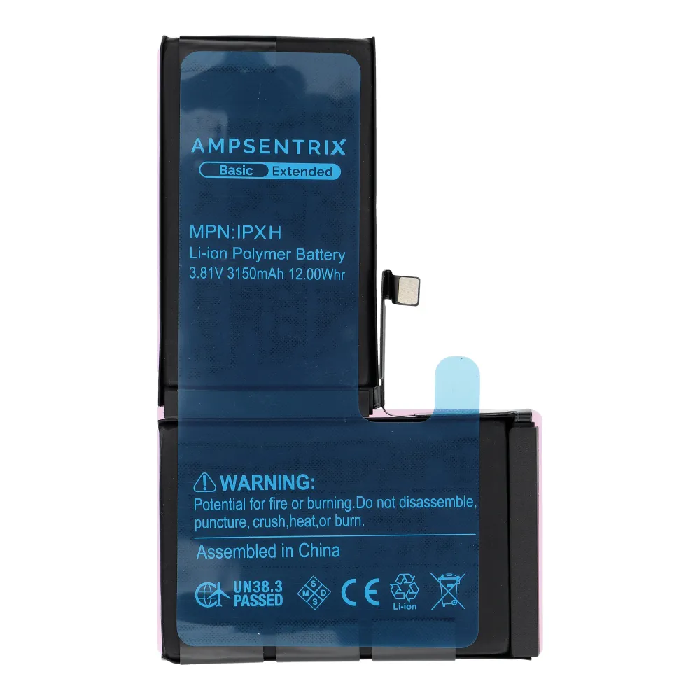 AmpSentrix Basic battery for iPhone X (high capacity 3150 mAh) - Image 3
