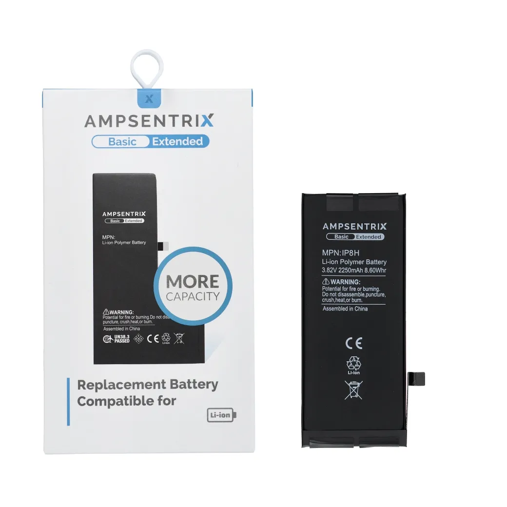 AmpSentrix Basic battery for iPhone 8 (high capacity 2250 mAh) - Image 2