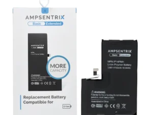 AmpSentrix Basic battery for iPhone 14 Pro Max (high capacity 4750 mAh)