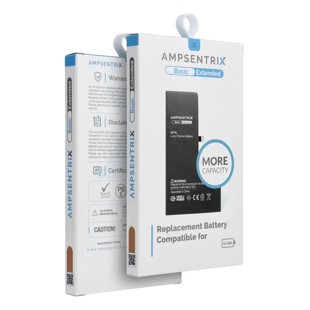 AmpSentrix Basic battery for iPhone 12 Mini (high capacity 2500 mAh) - Image 6