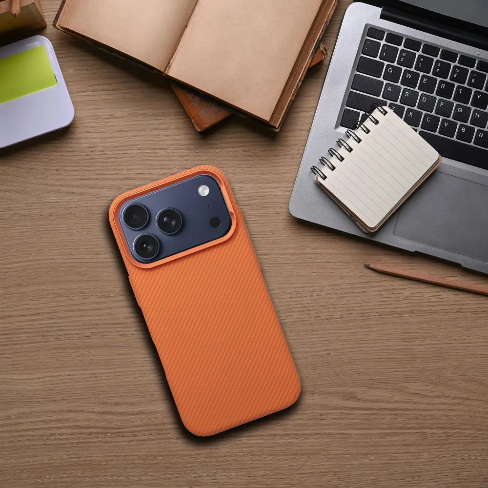 Case for iPhone 16 PRO K-Look compatible with MagSafe orange - Image 4