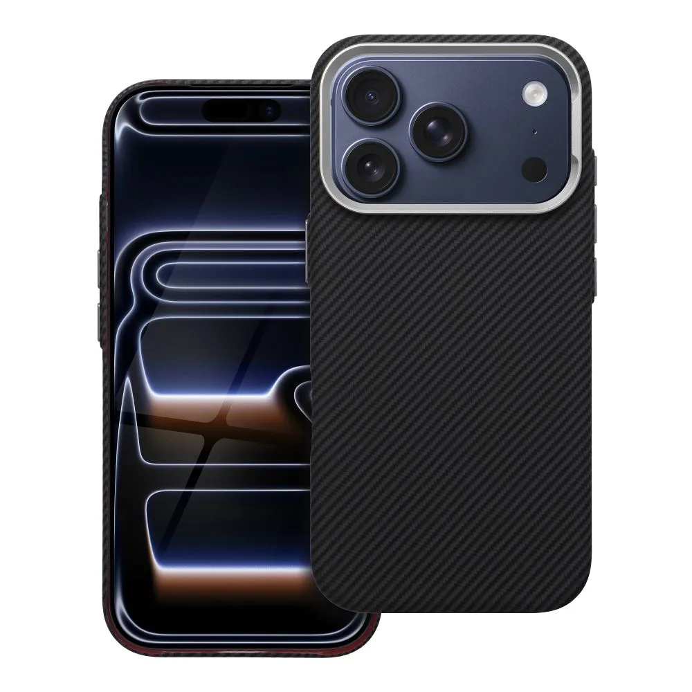 Case for iPhone 17 Pro / 18 Pro (low camera edge) K-Look compatible with MagSafe black