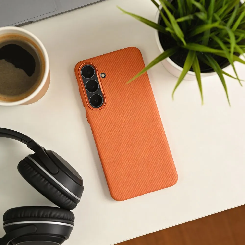 Case for Samsung S26 K-Look compatible with MagSafe orange - 5. kép