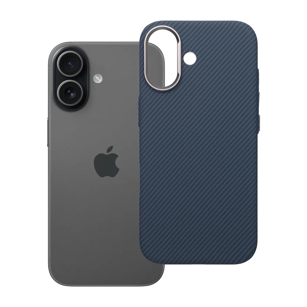 Case for iPhone 17 K-Look compatible with MagSafe blue