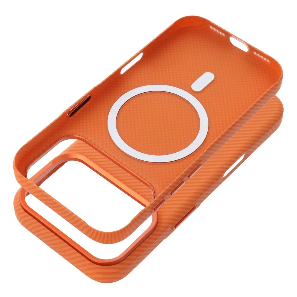 Case for iPhone 17 Pro Max / 18 Pro Max (low camera edge) K-Look compatible with MagSafe orange - 2. kép