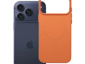 Case for iPhone 17 Pro Max / 18 Pro Max (low camera edge) K-Look compatible with MagSafe orange