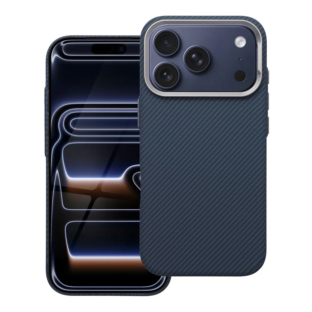 Case for iPhone 17 Pro / 18 Pro (low camera edge) K-Look compatible with MagSafe blue