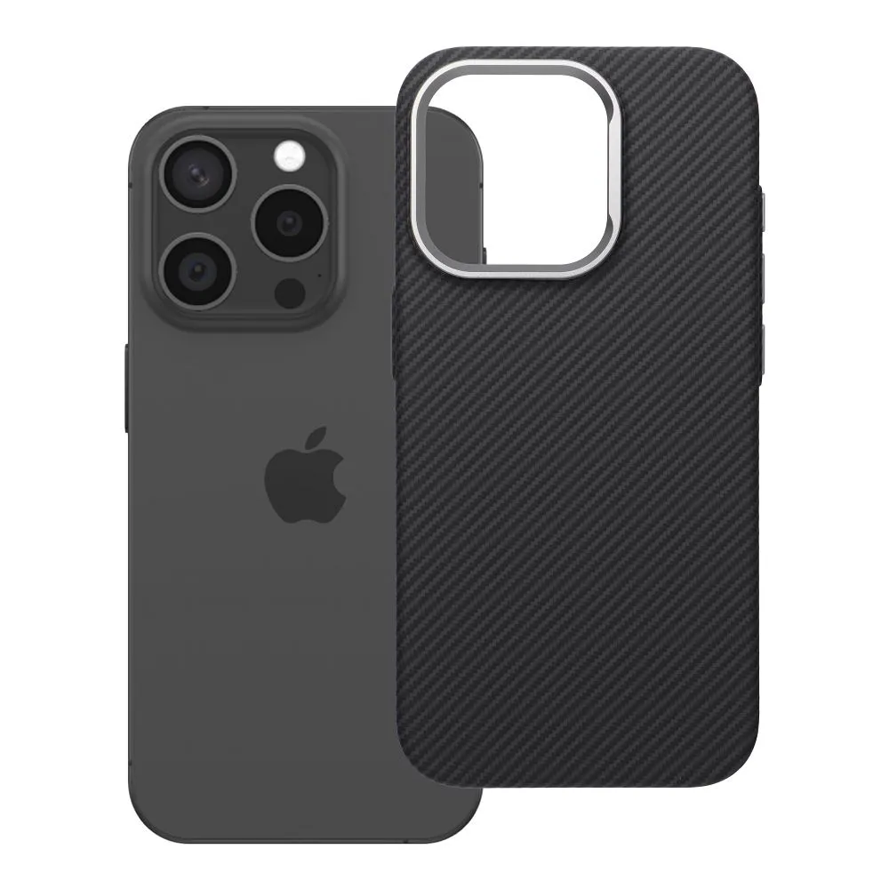 Case for iPhone 15 PRO K-Look compatible with MagSafe black