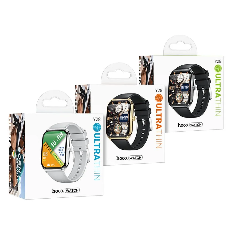 Smartwatch Hoco 1,96" AMOLED IP67 with call function Y28 silver - Image 7