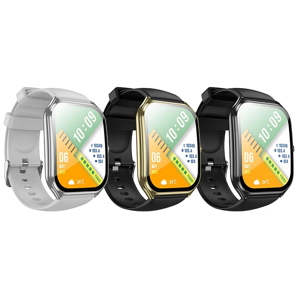 Smartwatch Hoco 1,96" AMOLED IP67 with call function Y28 silver - Image 4